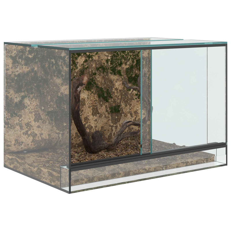 Load image into Gallery viewer, Vidaxl terrarium met opslag doorzichtig 60 x 40 x 40 cm glas
