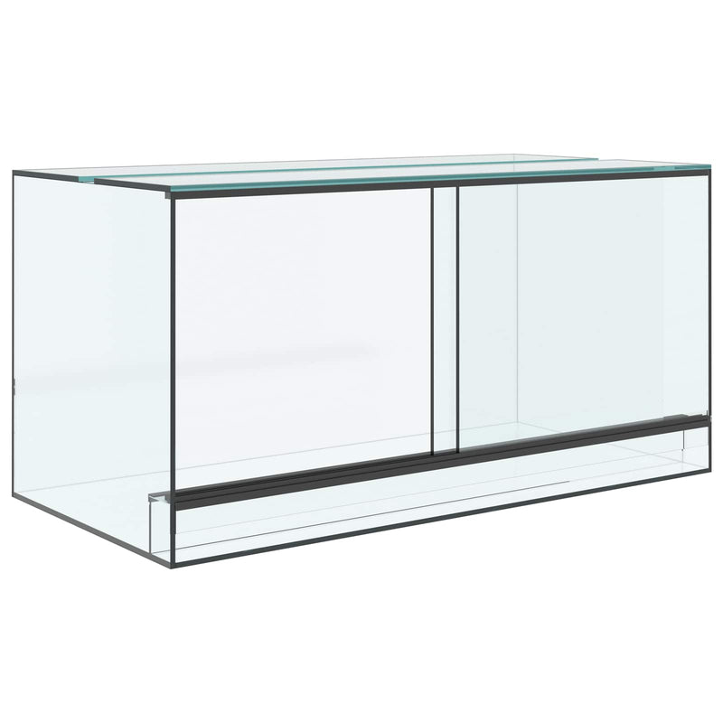 Load image into Gallery viewer, Vidaxl terrarium met opslag doorzichtig 80 x 40 x 40 cm glas