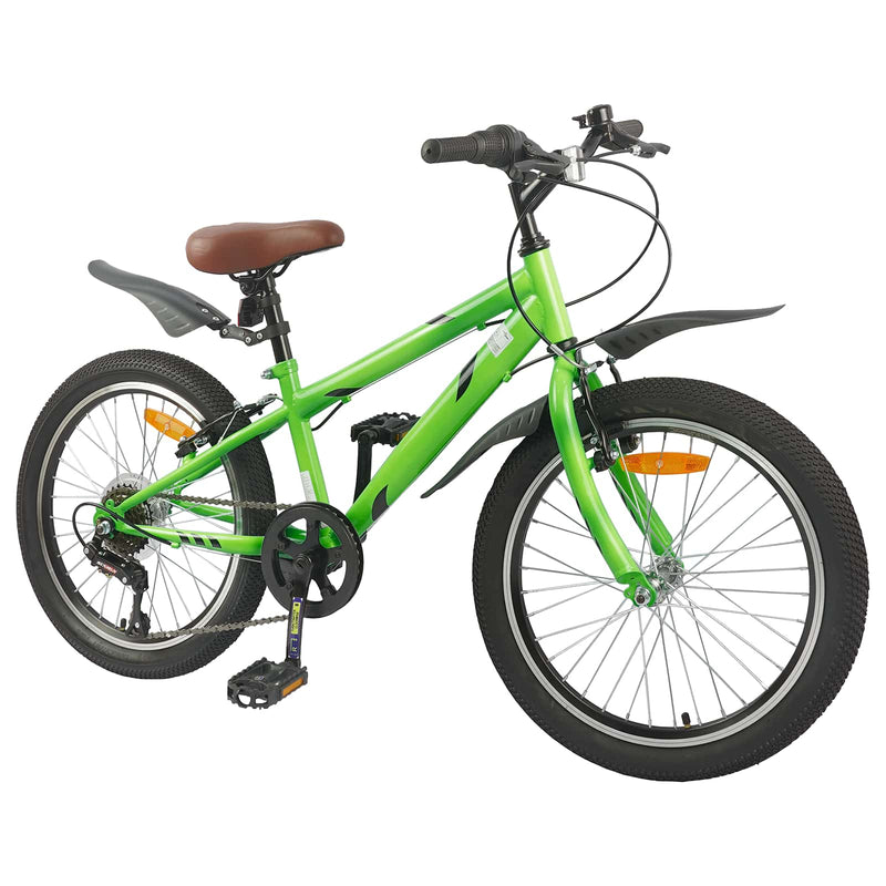 Load image into Gallery viewer, Vidaxl kinderfiets 20 inch 6-speed voor 6-11 jaar oud groen
