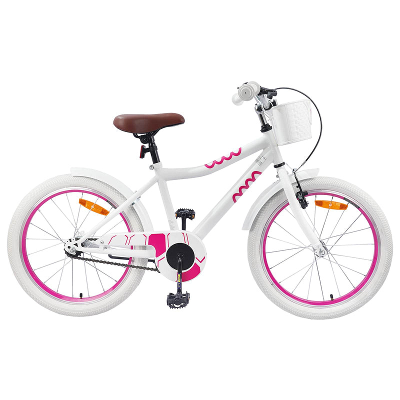 Load image into Gallery viewer, Vidaxl kinderfiets 20 inch voor 6-11 jaar oud wit
