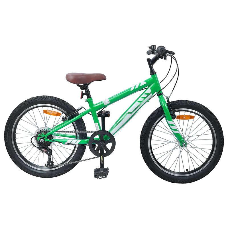 Load image into Gallery viewer, Vidaxl mountainbike 24 inch 6-speed voor 8-12 jaar oud groen