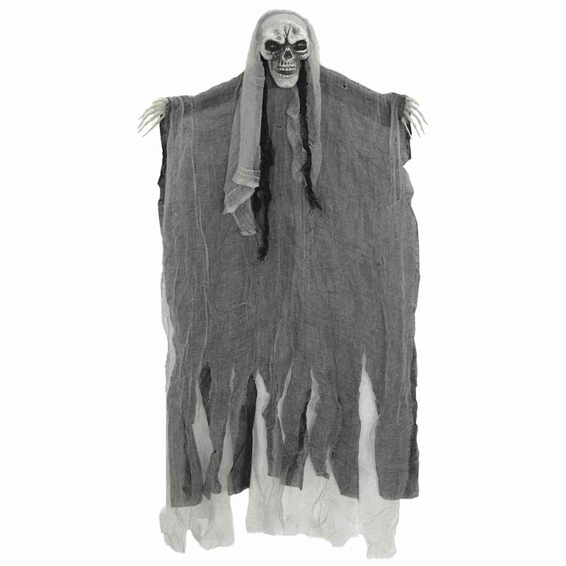 Load image into Gallery viewer, Vidaxl halloween hangende spook 3 pcs zwart 66 x 110 cm polyester