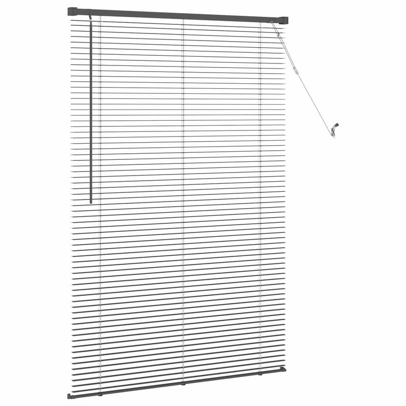Load image into Gallery viewer, Vidaxl venetiaanse blind verstelbaar zwart 150 x 90 cm pvc