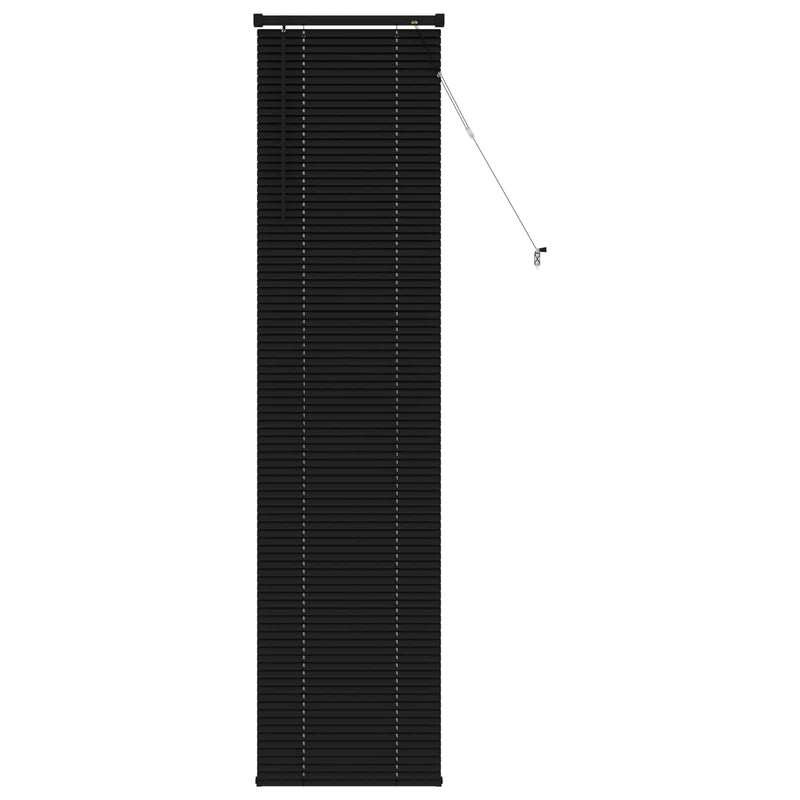 Load image into Gallery viewer, Vidaxl venetiaanse blind verstelbaar zwart 213 x 40 cm pvc