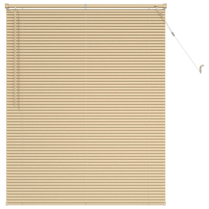 Load image into Gallery viewer, Vidaxl venetiaanse blind lichtbruin met patroon 150 x 120 cm pvc