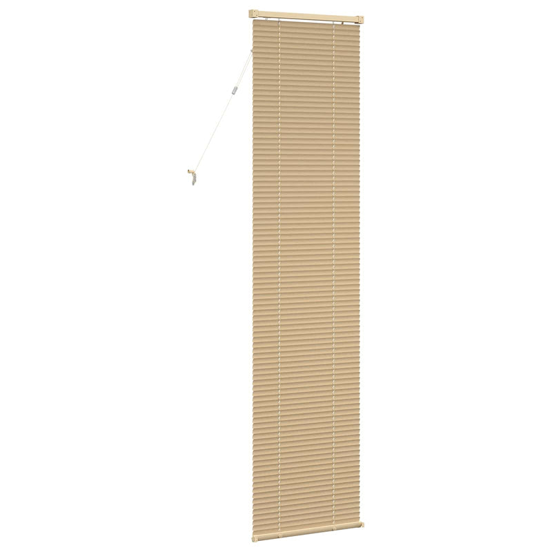 Load image into Gallery viewer, Vidaxl venetiaanse blind lichtbruin met patroon 213 x 40 cm pvc