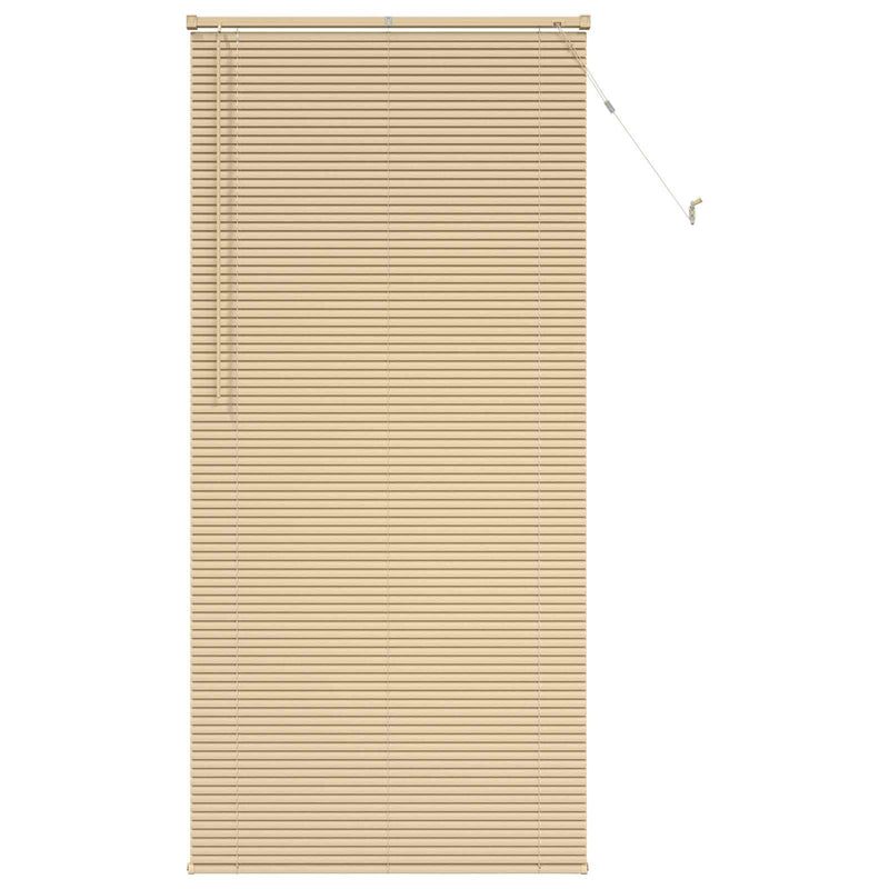 Load image into Gallery viewer, Vidaxl venetiaanse blind lichtbruin met patroon 213 x 80 cm pvc