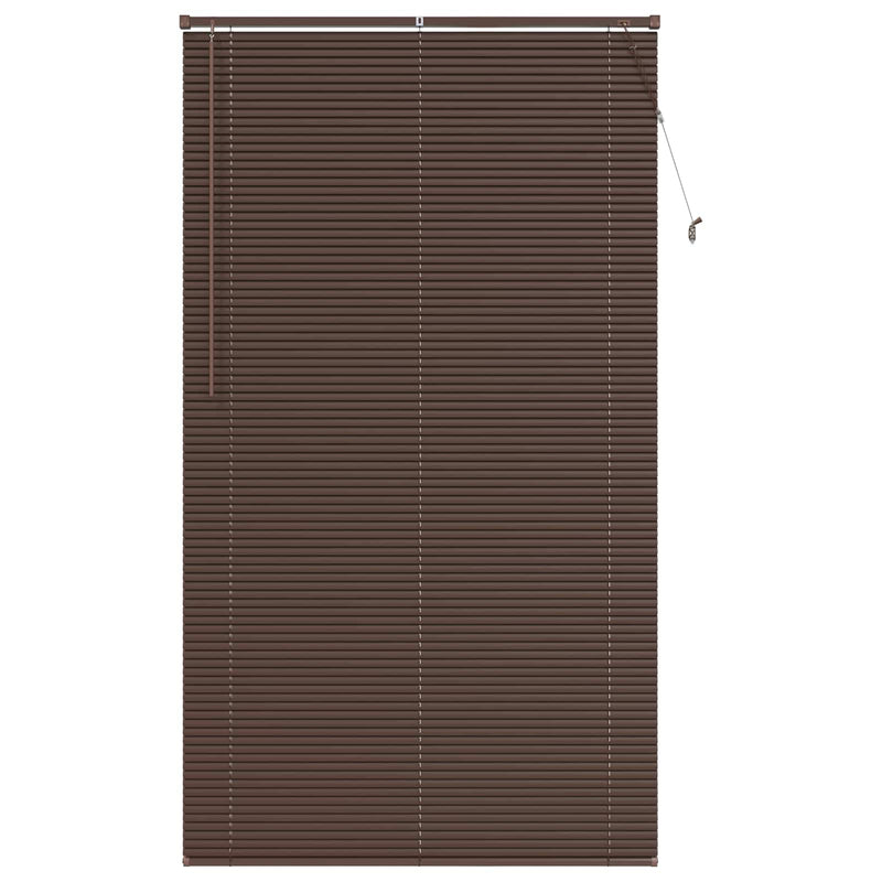 Load image into Gallery viewer, Vidaxl venetiaanse blind donkerbruin met patroon 213 x 120 cm pvc
