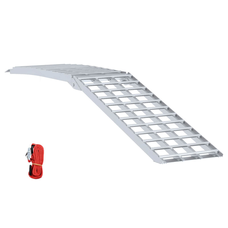 Load image into Gallery viewer, Vidaxl motorcycle ramp 680 kg zilver 230 x 44 x 5 cm aluminium