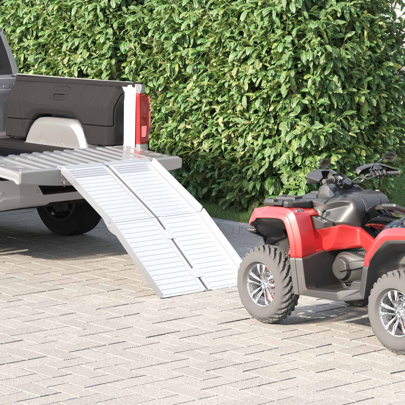 Load image into Gallery viewer, Vidaxl rolstoelhelling 270 kg zilver 92 x 73 x 5 cm aluminium
