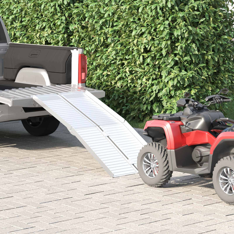 Load image into Gallery viewer, Vidaxl rolstoelhelling 270 kg zilver 92 x 73 x 5 cm aluminium