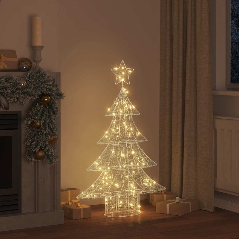 Load image into Gallery viewer, Vidaxl kerstboom met 100 led warmwit 120 cm acryl