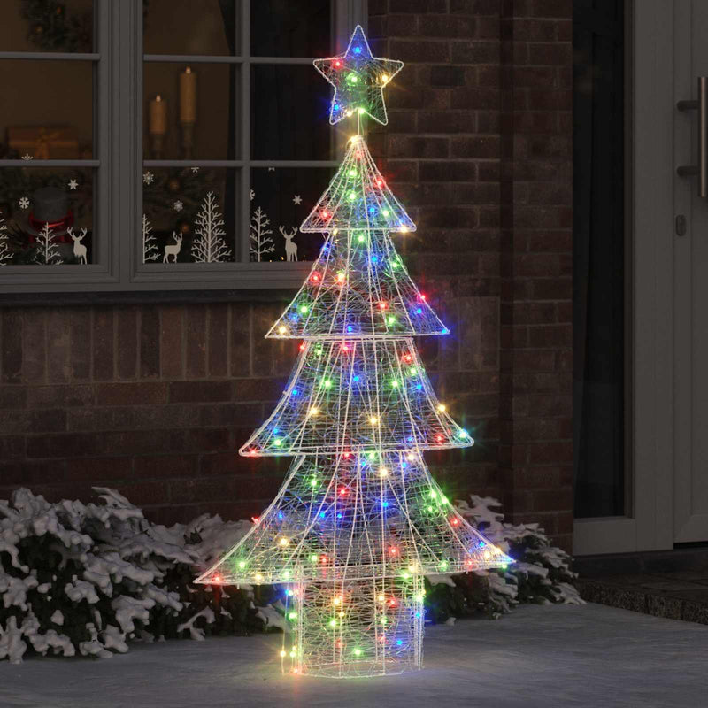 Load image into Gallery viewer, Vidaxl kerstboom met 160 led multikleur 150 cm acryl