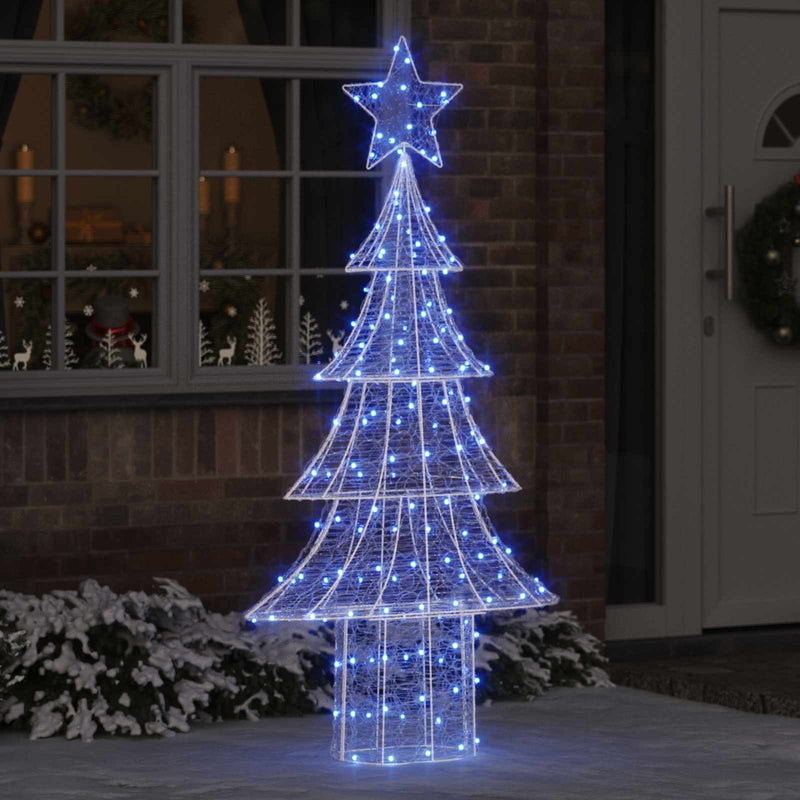 Load image into Gallery viewer, Vidaxl kerstboom met 240 led blauw 180 cm acryl
