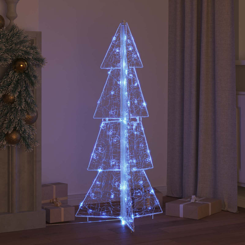 Load image into Gallery viewer, Vidaxl kerstboom met 100 led blauw 120 cm acryl