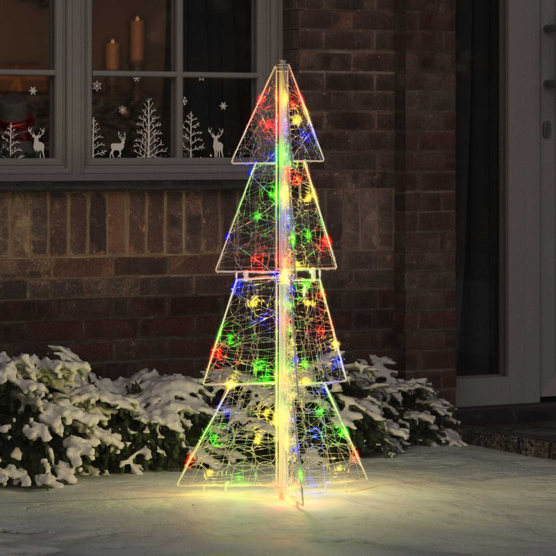 Load image into Gallery viewer, Vidaxl kerstboom met 100 led multikleur 120 cm acryl