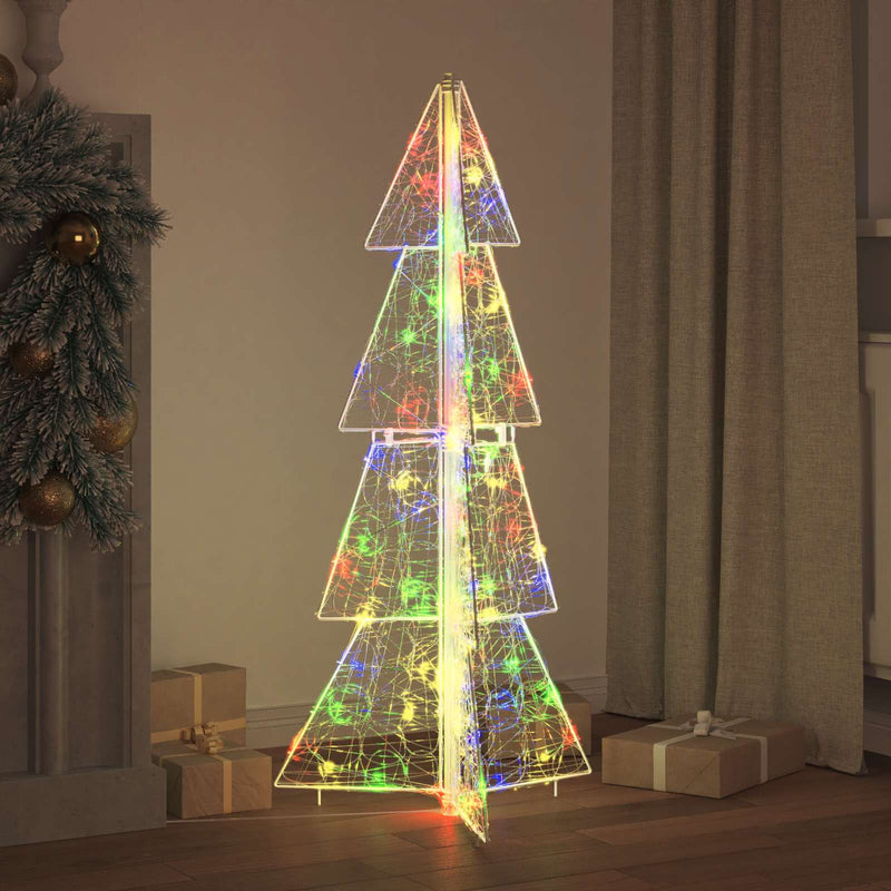 Load image into Gallery viewer, Vidaxl kerstboom met 100 led multikleur 120 cm acryl