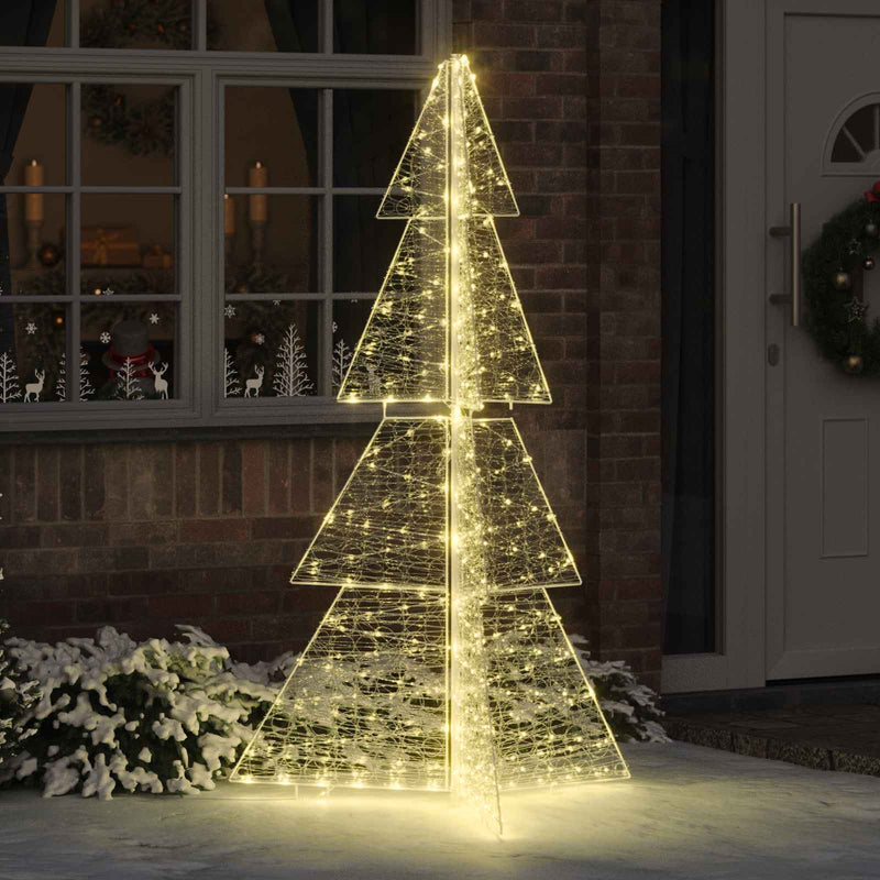 Load image into Gallery viewer, Vidaxl kerstboom met 240 led warmwit 180 cm acryl