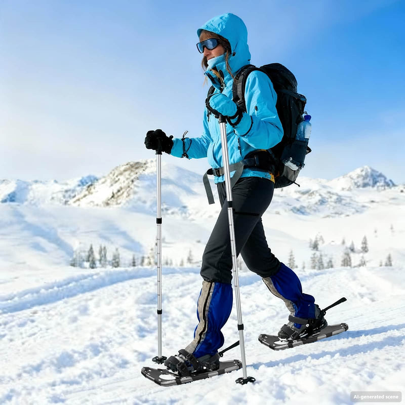 Load image into Gallery viewer, Vidaxl 3 in 1 sneeuwschoenen met wandelschoenen zilver en zwart