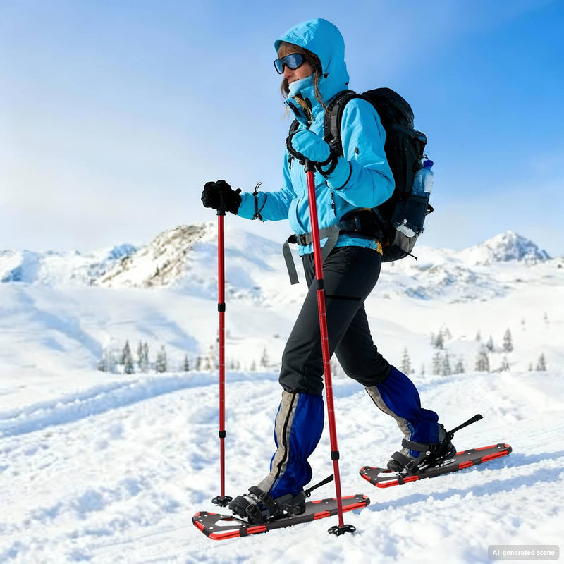 Load image into Gallery viewer, Vidaxl 3 in 1 sneeuwschoenen met wandelschoenen rood en zwart