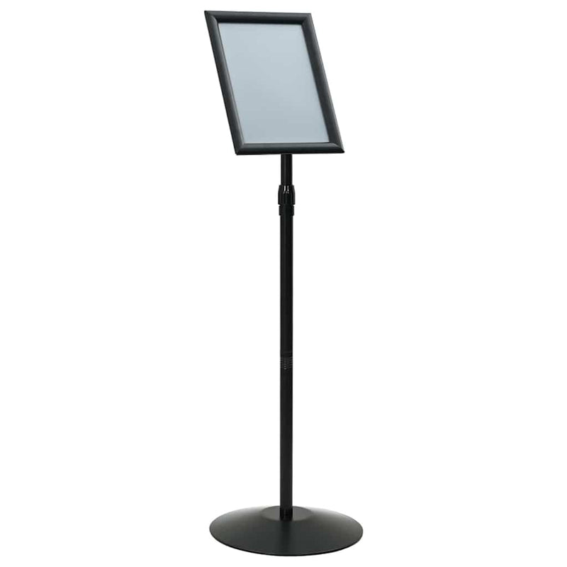 Load image into Gallery viewer, Vidaxl pedestal posterstand zilver a3 pvc en staal
