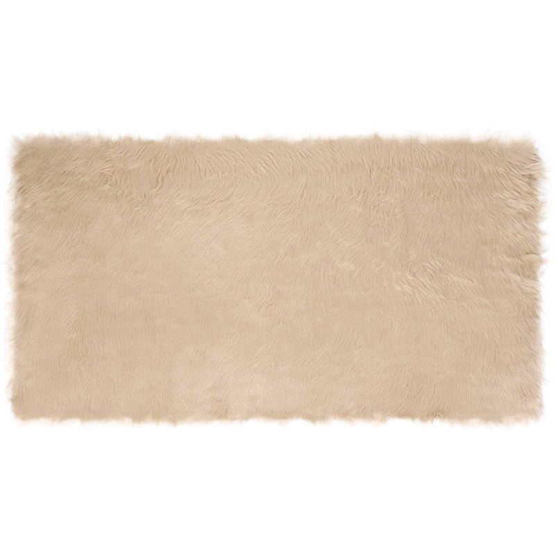 Load image into Gallery viewer, Vidaxl nep schapenvacht tapijt tafalla beige 80 x 150 cm polyester