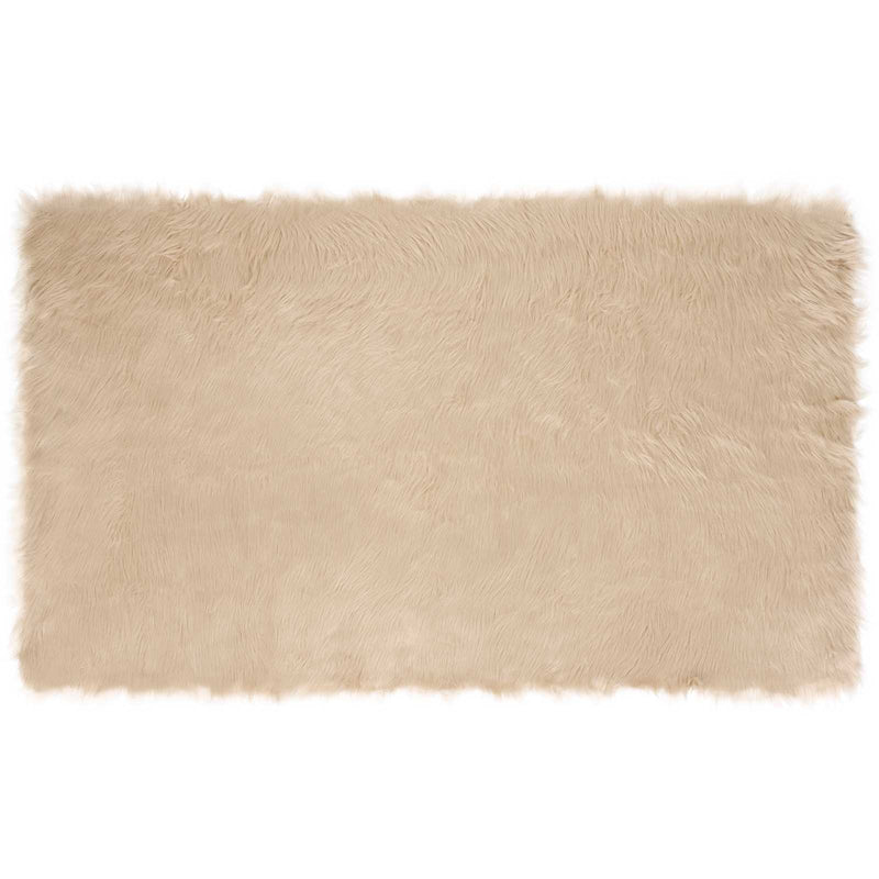 Load image into Gallery viewer, Vidaxl nep schapenvacht tapijt tafalla beige 100 x 200 cm polyester