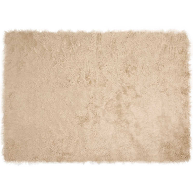 Load image into Gallery viewer, Vidaxl nep schapenvacht tapijt tafalla beige 140 x 200 cm polyester