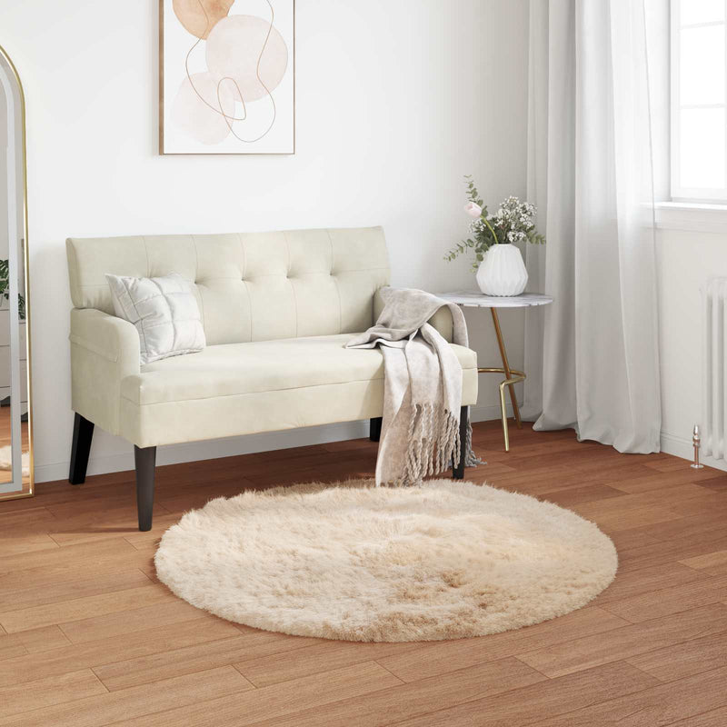 Load image into Gallery viewer, Vidaxl nep schapenvacht tapijt tafalla beige ø 100 cm polyester