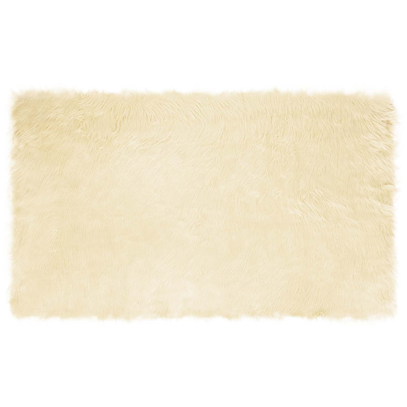 Load image into Gallery viewer, Vidaxl nep schapenvacht tapijt tafalla crème 100 x 200 cm polyester