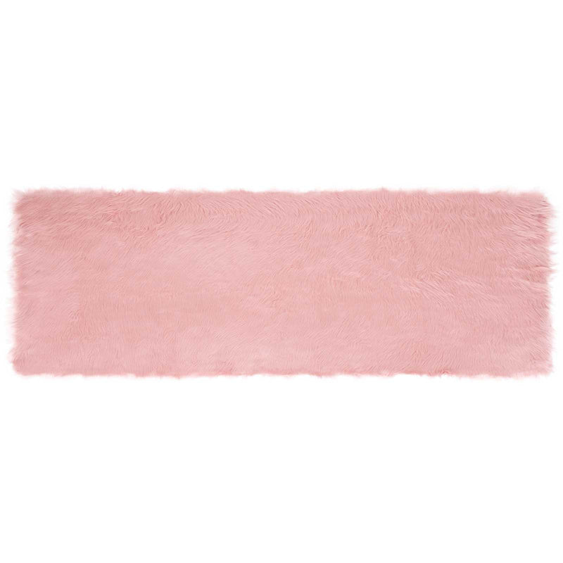 Load image into Gallery viewer, Vidaxl nep schapenvacht tapijt tafalla roze 80 x 250 cm polyester