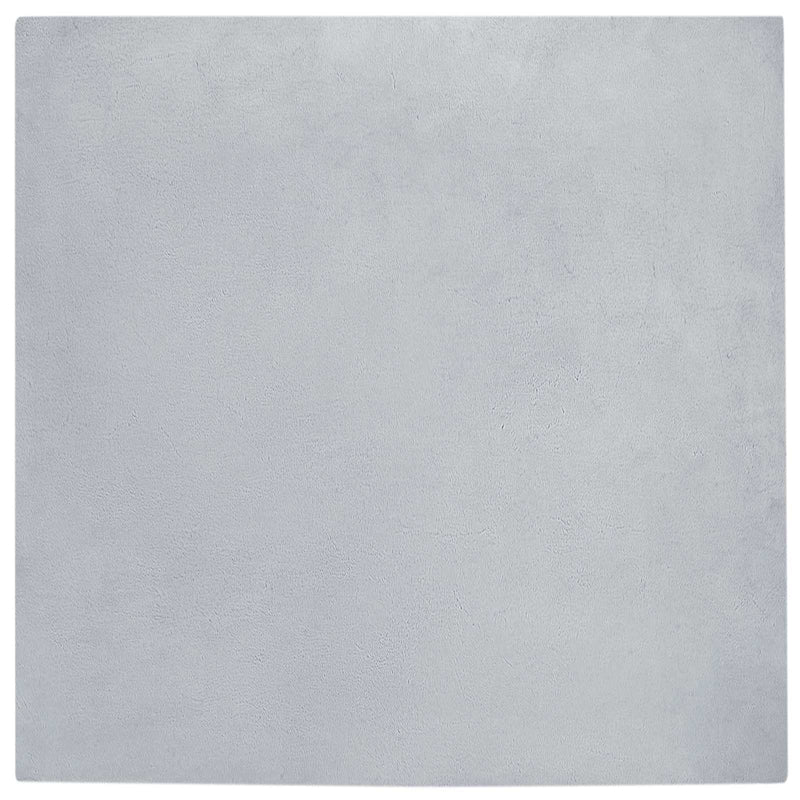 Load image into Gallery viewer, Vidaxl nep konijnenbont tapijt olite grijs 120 x 120 cm polyester