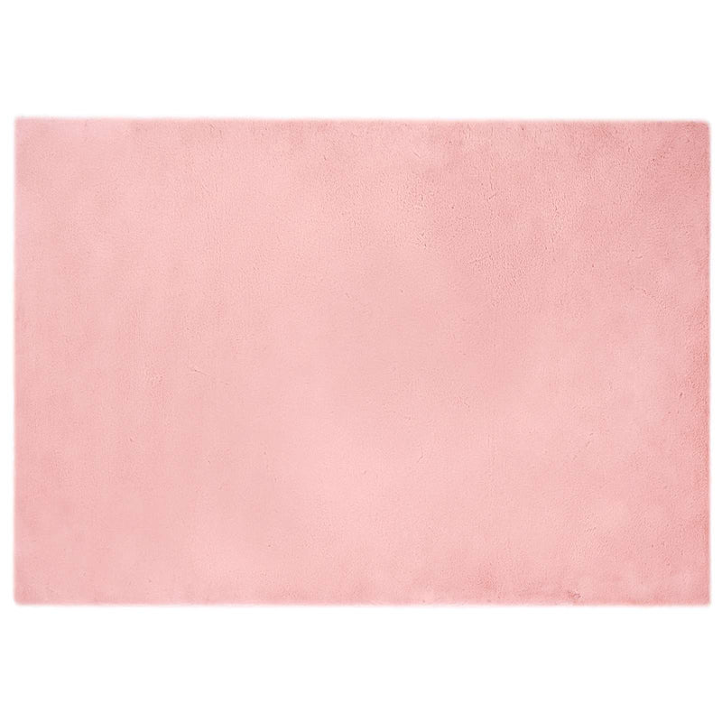 Load image into Gallery viewer, Vidaxl nep konijnenbont tapijt olite roze 160 x 230 cm polyester