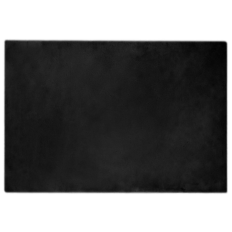 Load image into Gallery viewer, Vidaxl nep konijnenbont tapijt olite zwart 120 x 170 cm polyester