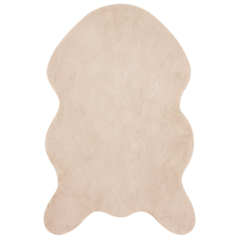 Load image into Gallery viewer, Vidaxl nep konijnenbont tapijt olite taupe 60 x 90 cm polyester