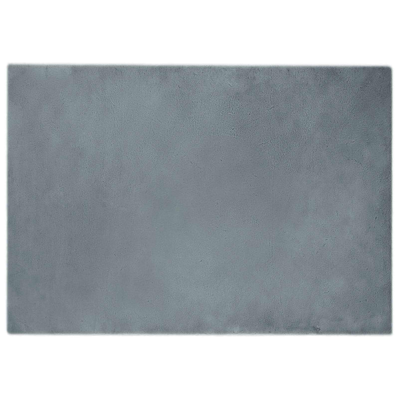 Load image into Gallery viewer, Vidaxl nep konijnenbont tapijt olite antraciet 140 x 200 cm polyester