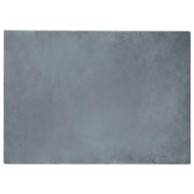 Load image into Gallery viewer, Vidaxl nep konijnenbont tapijt olite antraciet 200 x 280 cm polyester