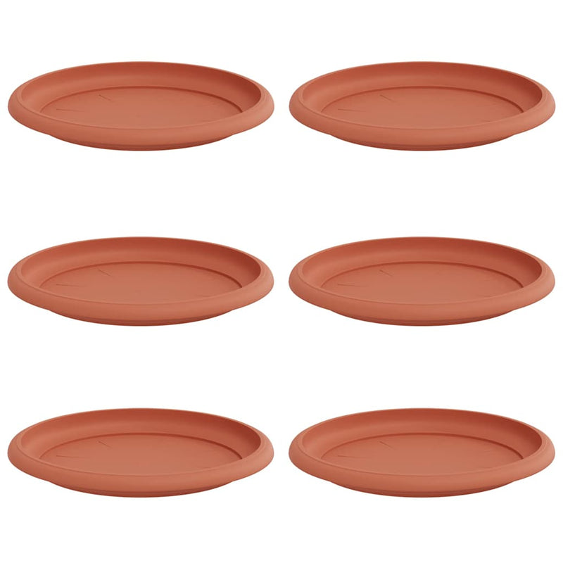 Load image into Gallery viewer, Vidaxl ronde bloemenschalen 6 pcs baksteenrood ø 17,5 x 2 cm kunststof