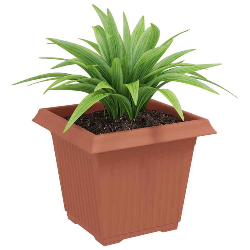 Load image into Gallery viewer, Vidaxl vierkante bloempot 6 pcs baksteenrood 20 x 20 x 16 cm kunststof