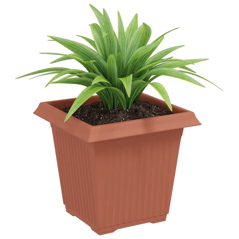 Load image into Gallery viewer, Vidaxl vierkante bloempot 24 pcs baksteenrood 16 x 16 x 14 cm
