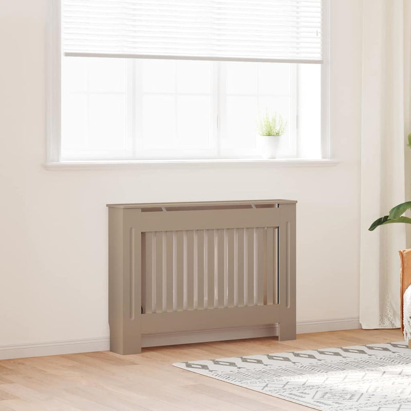 Load image into Gallery viewer, Vidaxl radiatorafdekking 2 pcs bruin 112 x 19 x 81,5cm bewerkt hout