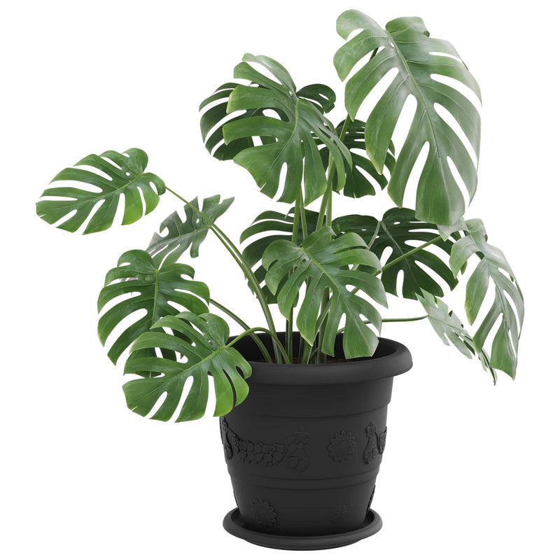 Load image into Gallery viewer, Vidaxl plantenpotten 6 pcs zwart ø 26 x 21.5 cm kunststof