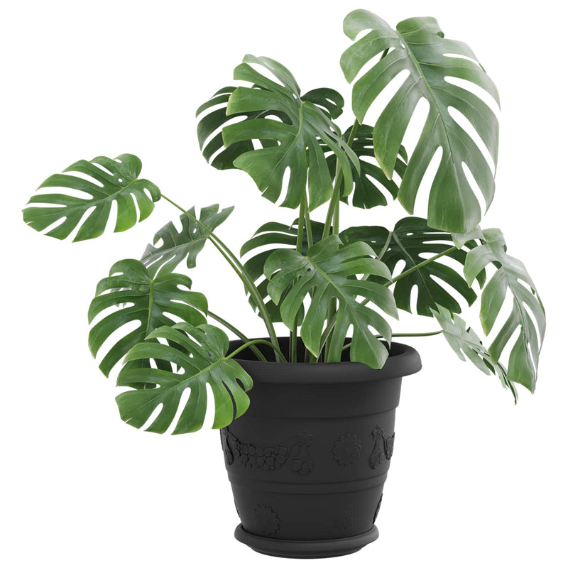 Load image into Gallery viewer, Vidaxl plantenpotten 24 pcs zwart ø 26 x 21.5 cm kunststof