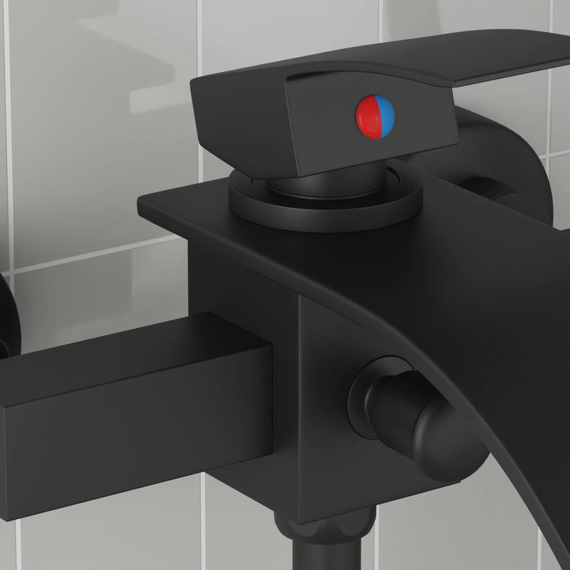 Load image into Gallery viewer, Vidaxl douchemengkraan zwart g 1 2 inch