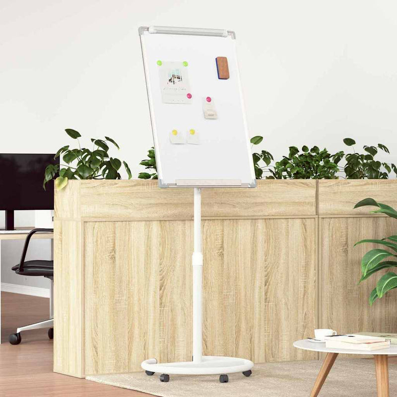 Load image into Gallery viewer, Vidaxl magnetisch whiteboard grijs en wit 62 x 62,5 x 197 cm eps