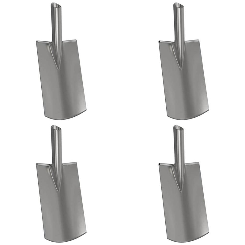 Load image into Gallery viewer, Vidaxl schep hoofd 4 pcs zilver 43 x 17 cm gepoedercoat staal