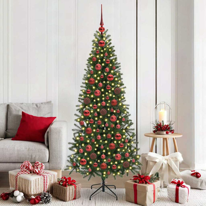 Load image into Gallery viewer, Vidaxl kerstbal set met 300 led 120 pcs rood kunststof