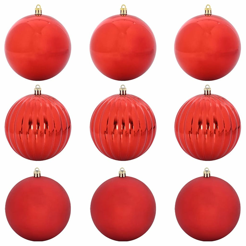 Load image into Gallery viewer, Vidaxl kerstbalset xl 9 pcs rood kunststof