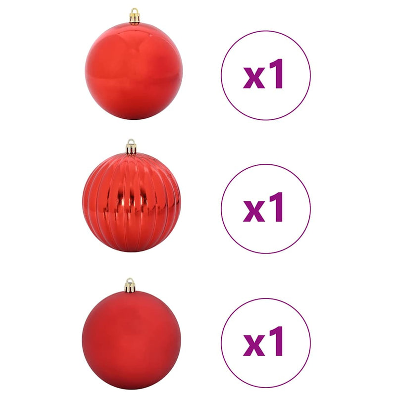 Load image into Gallery viewer, Vidaxl kerstbal set xxl 3 pcs rood kunststof