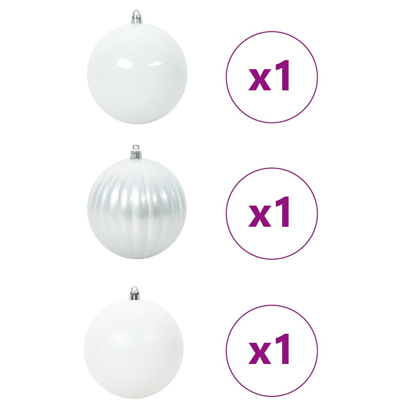 Load image into Gallery viewer, Vidaxl kerstbal set xxl 3 pcs wit kunststof